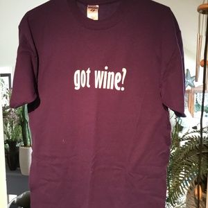 Mens Jerzees "Got Wine?" T Shirt